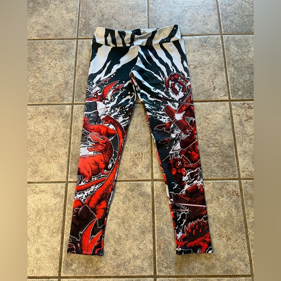 NWT- Excision - Women’s Leggings / Large

'Dino vs. Robot' Leggings - Red - Picture 5 of 13